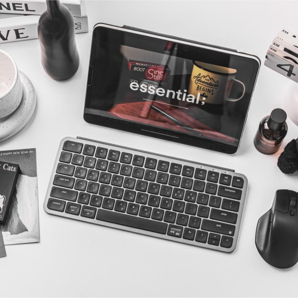 키크론 B1 PRO 매크로 4in1 블루투스 무선 슬림 키보드 미니배열 멀티페어링 키스킨