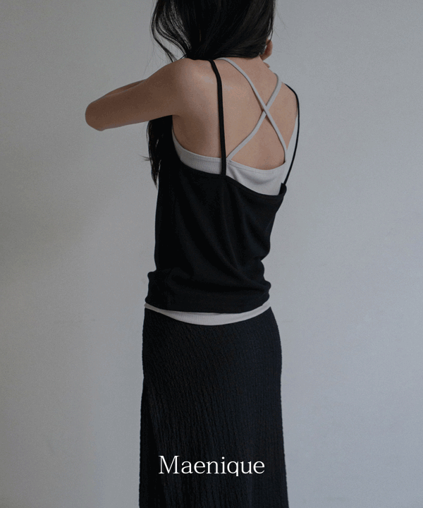 매니크 [MNQ] 제이드 골지 레이어드 나시 (SET 할인)