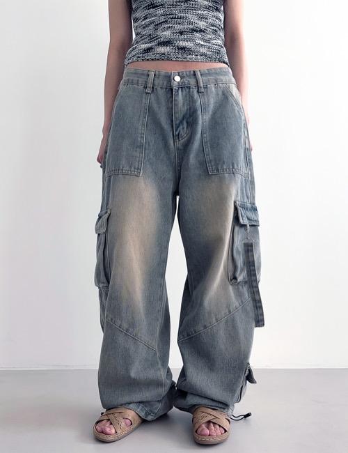 로웨어 vintage cargo loop denim pants