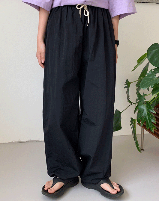 [unisex] 키퍼 스트링 와이드 팬츠 (3color)