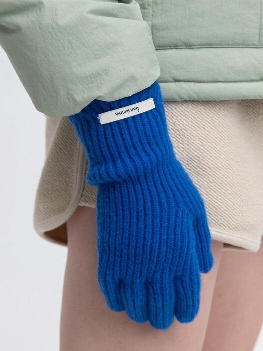 FINGER HOLE GLOVES - BLUE