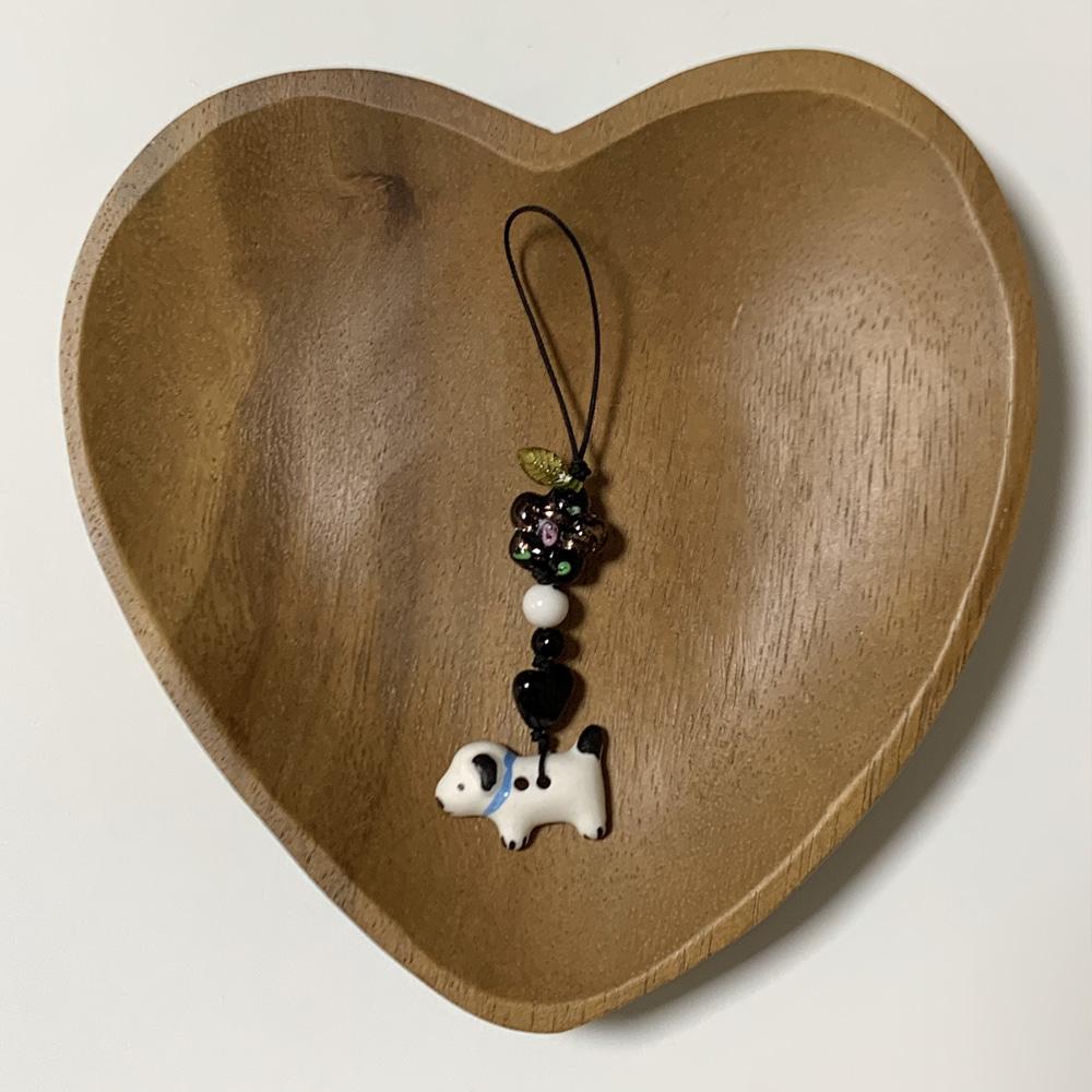 아는 개 산책 키링