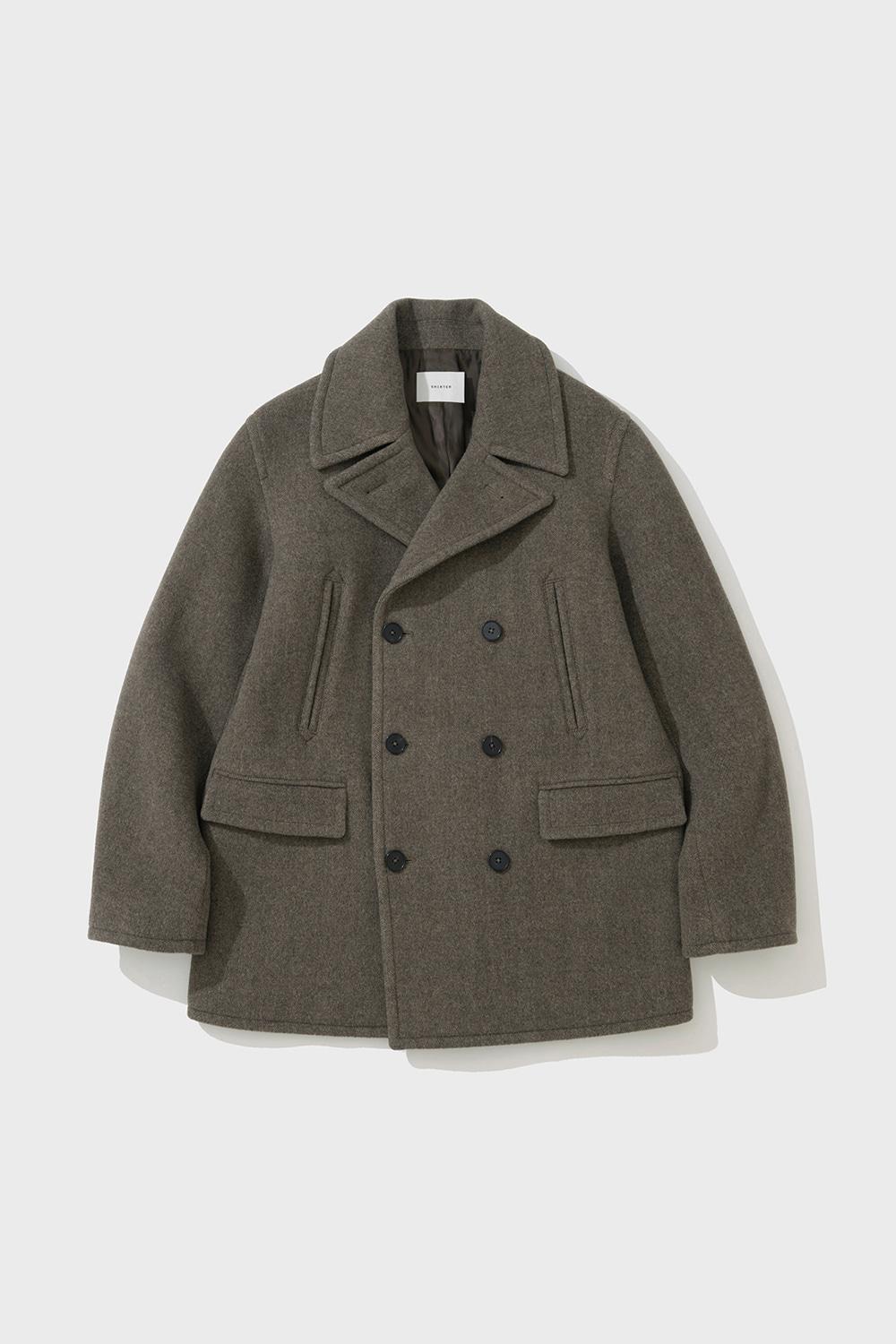 FM FELT PEA COAT (HBT BROWN)