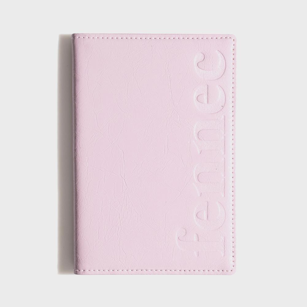 CRINKLE PASSPORT CASE - LIGHT PINK