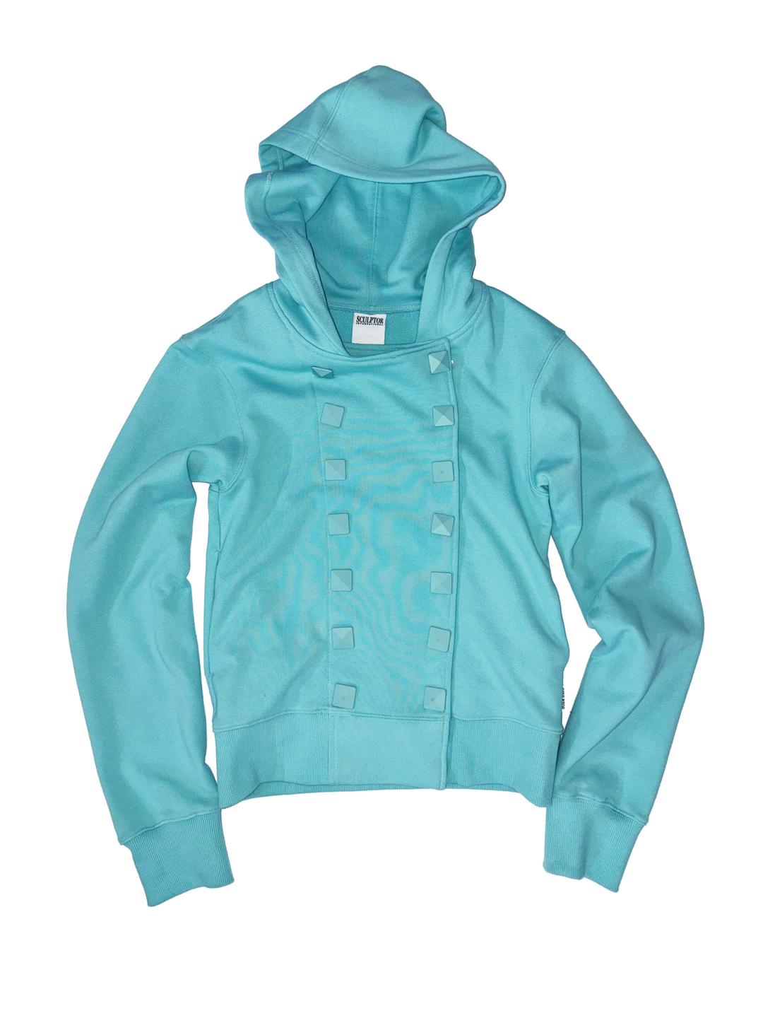 Napoleon Stud Hoodie Acid Blue