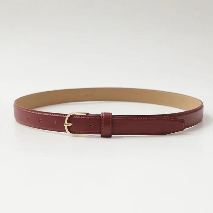 Classic Leather Belt(Red)