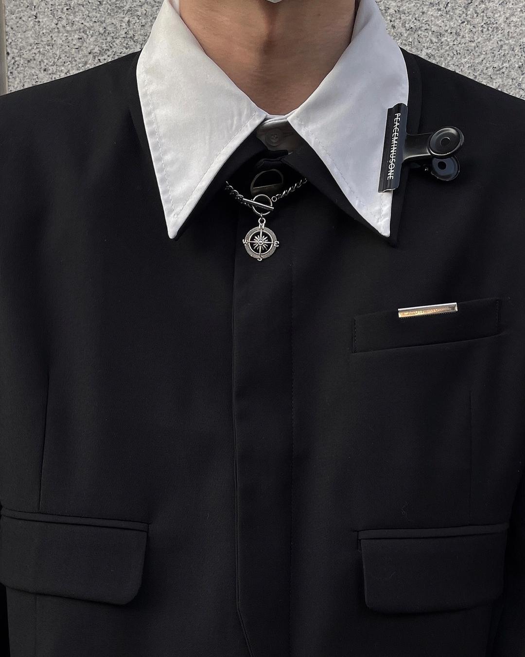 (RFS made)compass toggle bar necklace