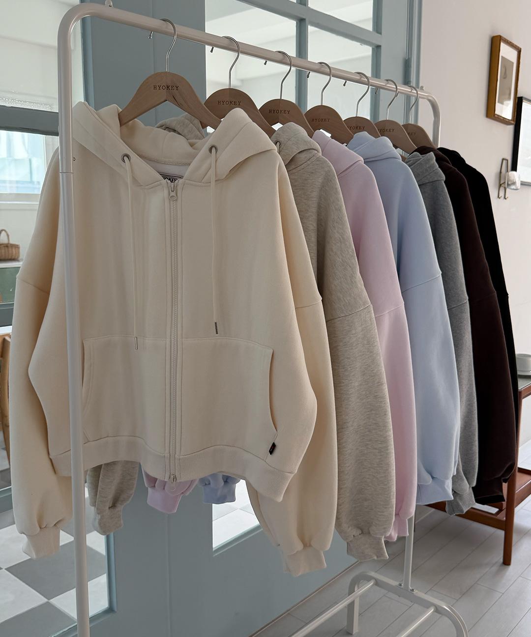 효키 [단독]🧡MADE/자체제작🧡 양기모 세미크롭 투웨이 후드 집업 (기모후드/기모셋업/후드집업세트/기모바지/기모투웨이바지/기모 밴딩바지)