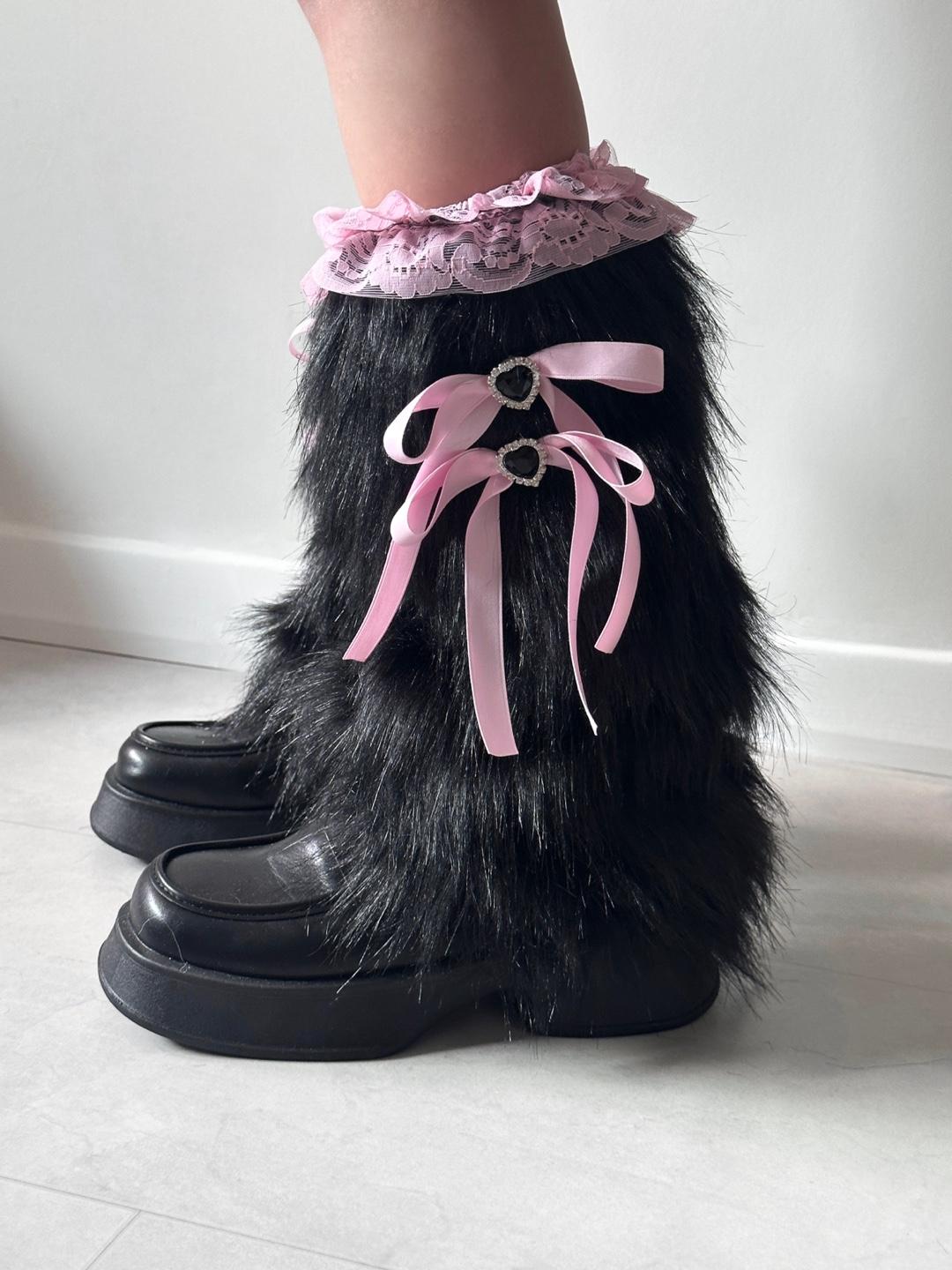 CUSTOM MADE - Fake Fur Leg Warmer (5~7일 소요)
