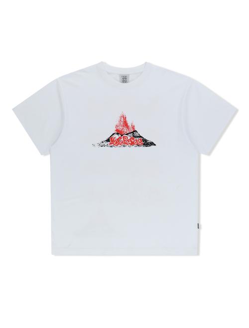 Volcanic Eruption Tee White