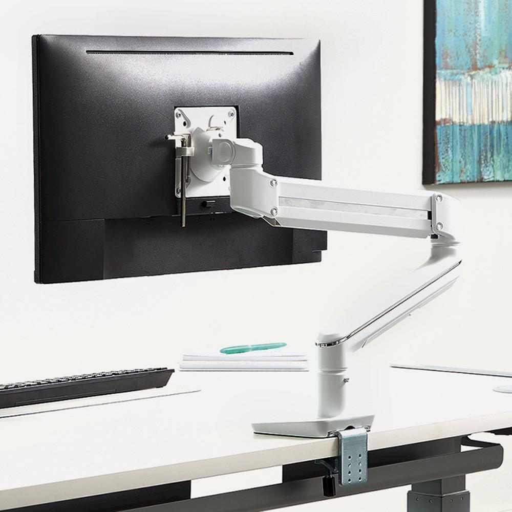 펠로우즈 탈로(Tallo) 싱글 모니터암 화이트 (86146) / 40인치 거치 / 최대 높이 50cm 거리 61.9cm