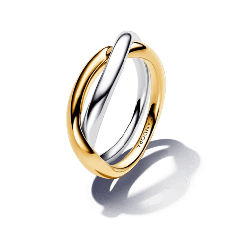 투톤 엔트와인 밴드 링
