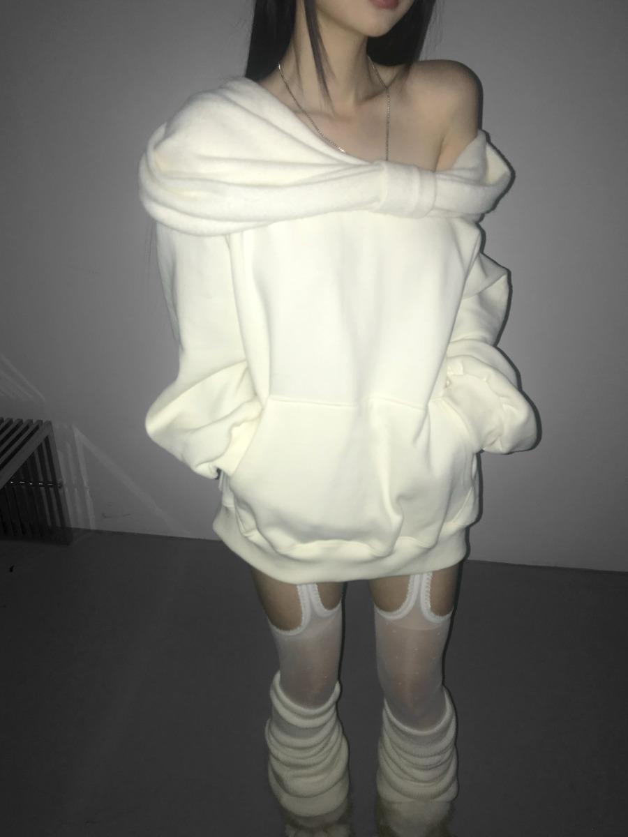 디에어타운 honesty drape hoodie(3 color)