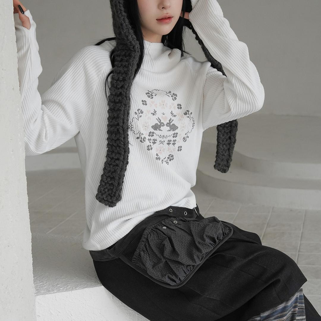 티카 래빗 워머 후드티셔츠