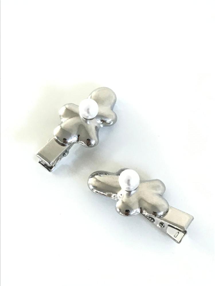 [히피디피] silver flower pin