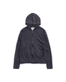 BLEACHED SLUB HOODED ZIP UP (BLEACHED PURPLE)