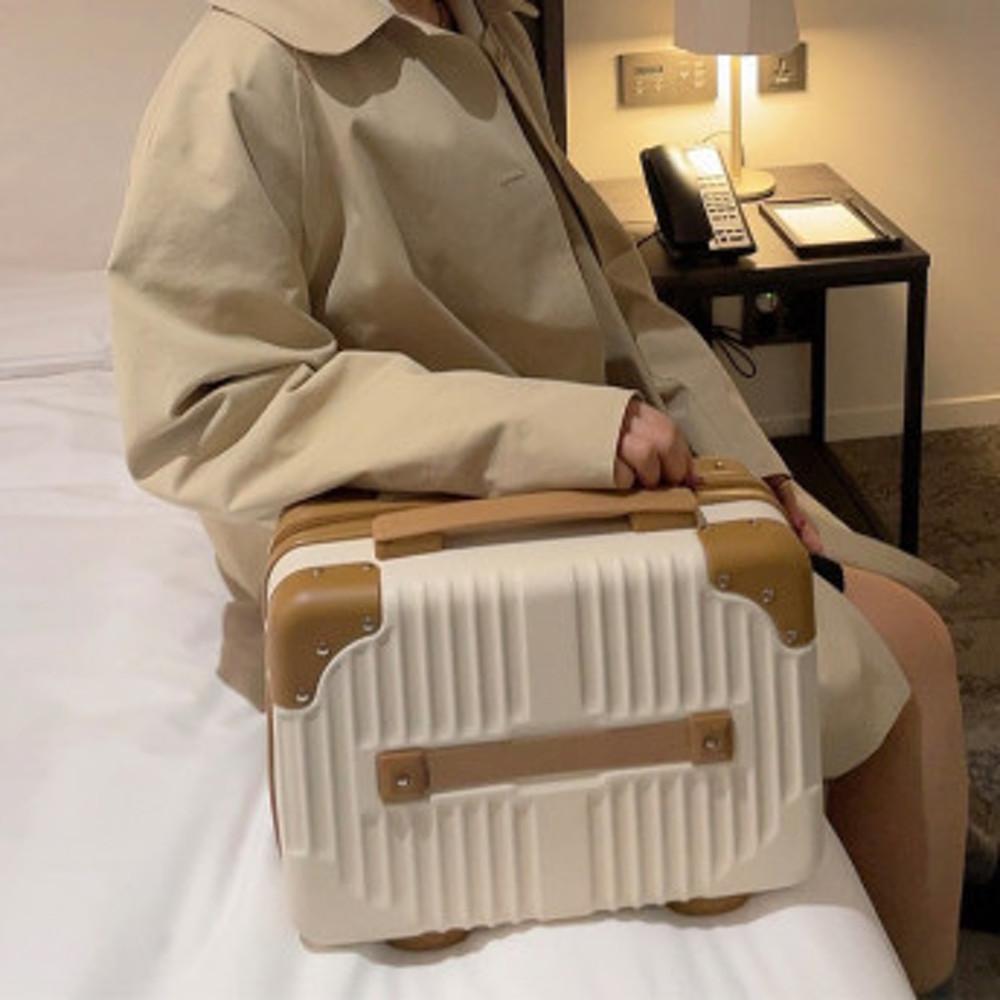 늘바론 미니 캐리어 예쁜 여행 가방 캠핑 소형 기내용 서머 레디백 14인치