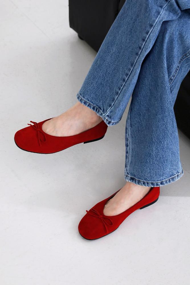 Ballet flat shoes_Red