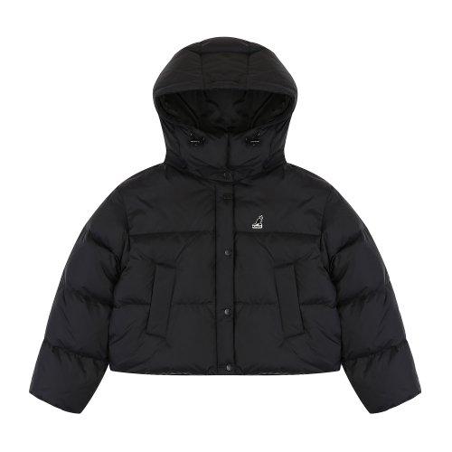 우먼스 베이직 후디드 다운 9574 블랙