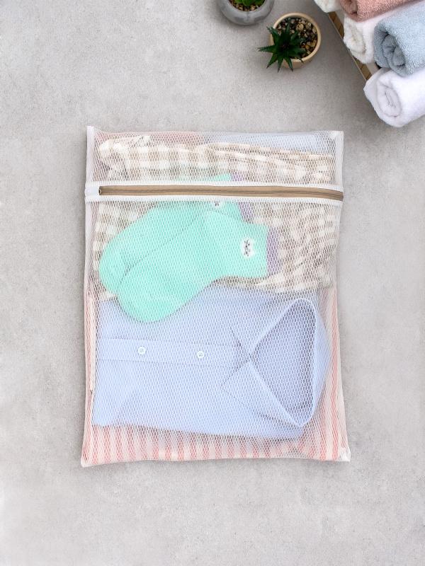 무형광 직사각 촘촘 세탁망 40X50 cm