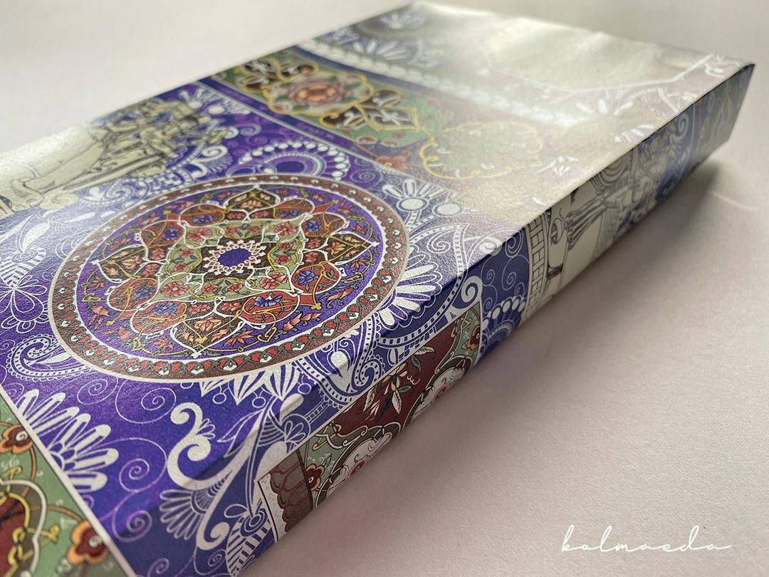 [수입포장지] 지구별 여행자 프리미엄 포장지 R (이태리 수입 양면포장지 / 인도 패턴)