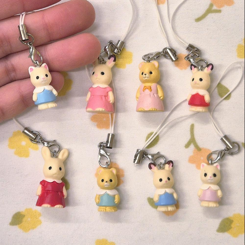 실바니안 패밀리 피규어 스트랩 키링