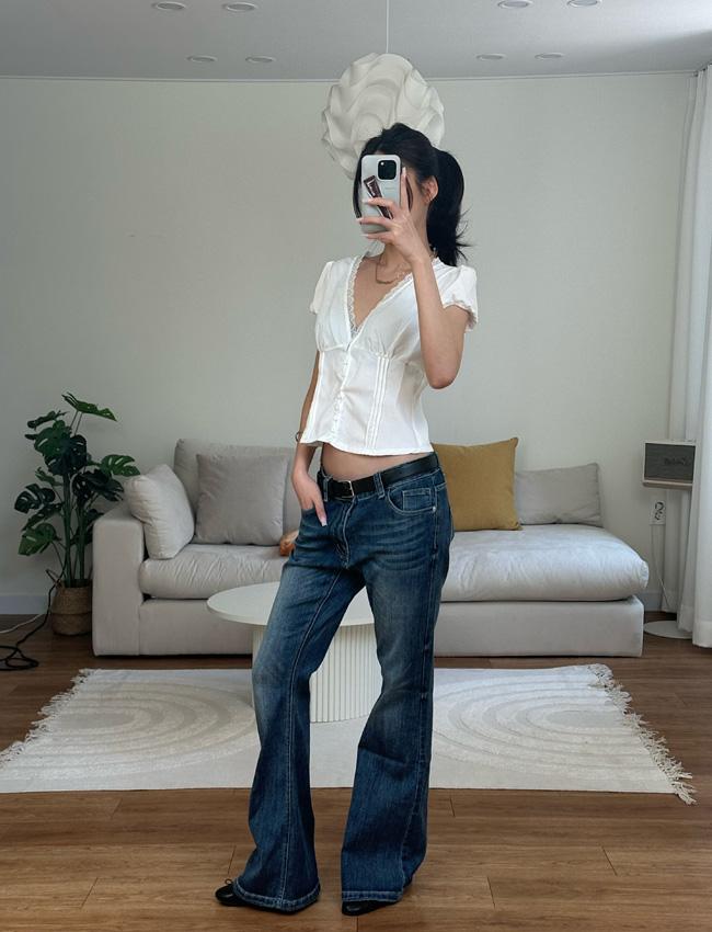 dear low denim pants