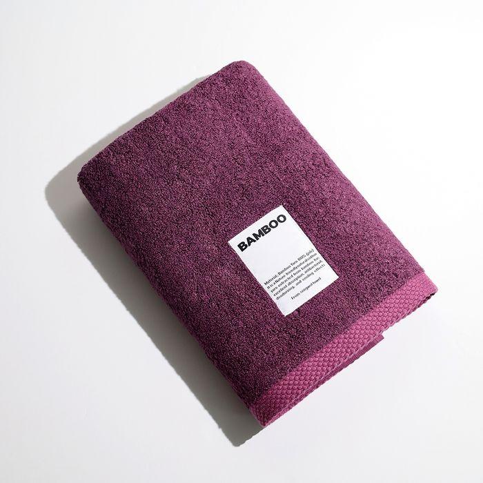 선라이즈 프리미엄 뱀부타월 250g 보라 1장
