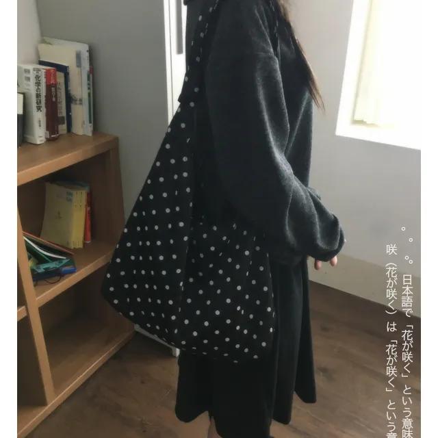 빈티지 도트 숄더백