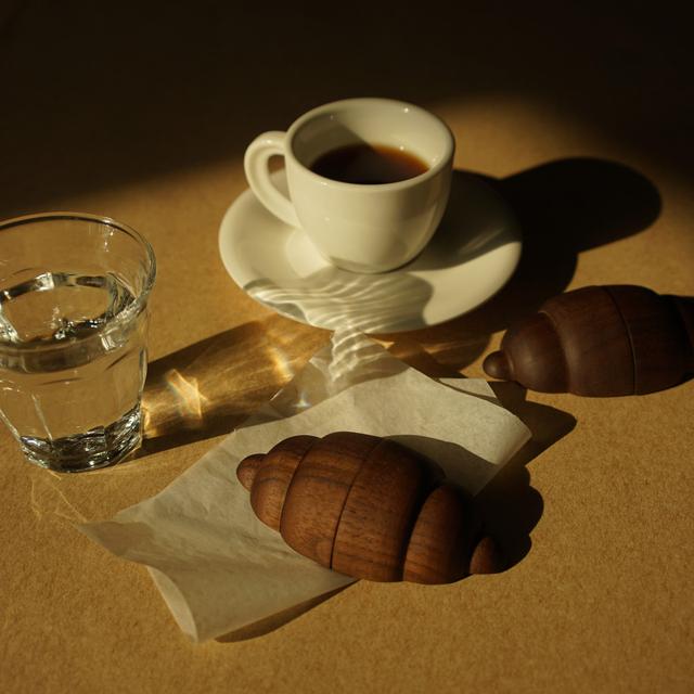 Croissant - (원목 메모홀더 마그넷 영수증클립 카페 베이커리)