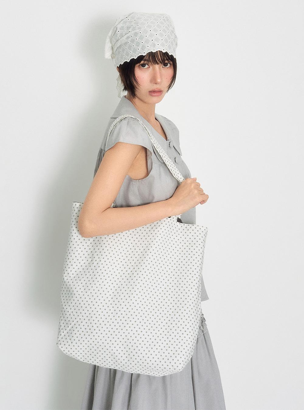 Gray Brown Wave Cotton bag