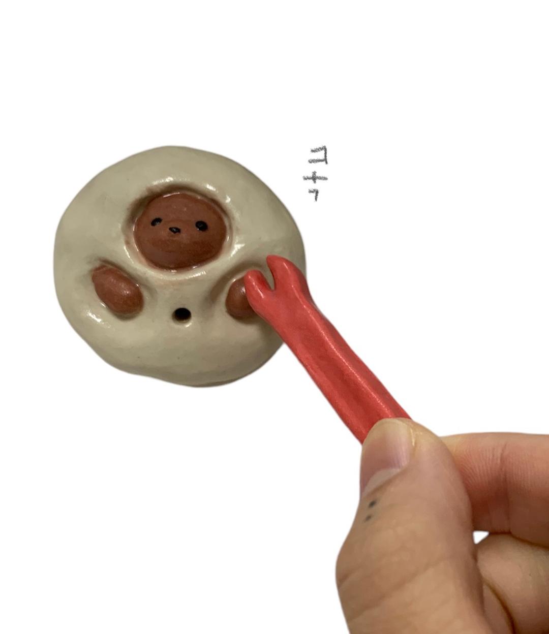 말랑콩떡 찰떡아이스 인센스홀더_다크초코