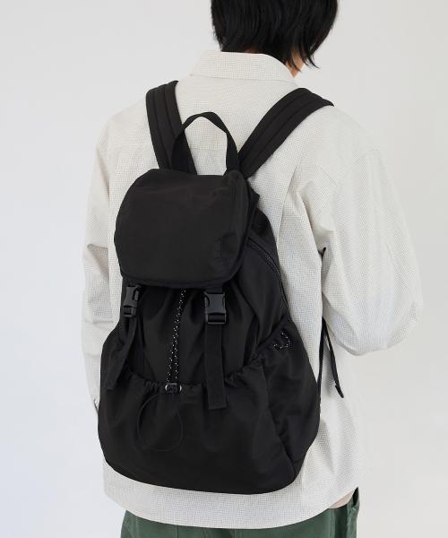 시티 스트링 백팩_블랙