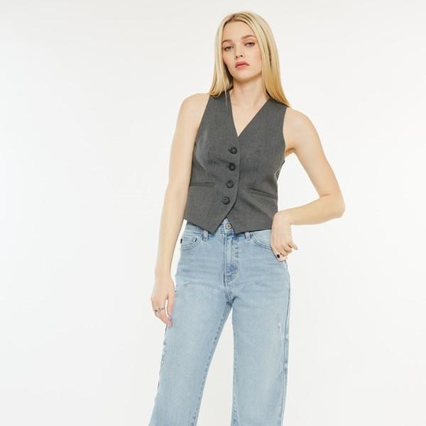 하이웨이스트 트루 스트레이트 데님 키아나