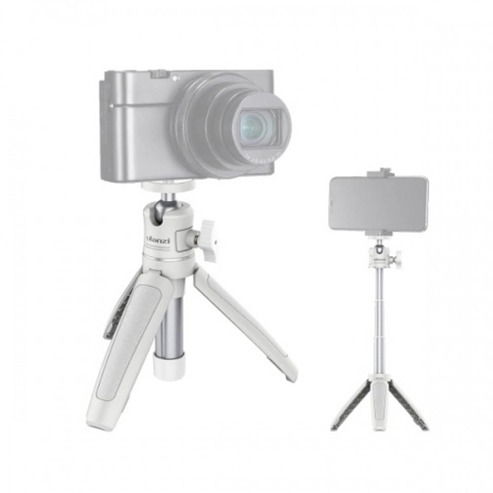 울란지 MT-08 화이트 모바일 카메라 Vlog 셀카봉 스마트폰 미니 삼각대 유튜브촬영장비