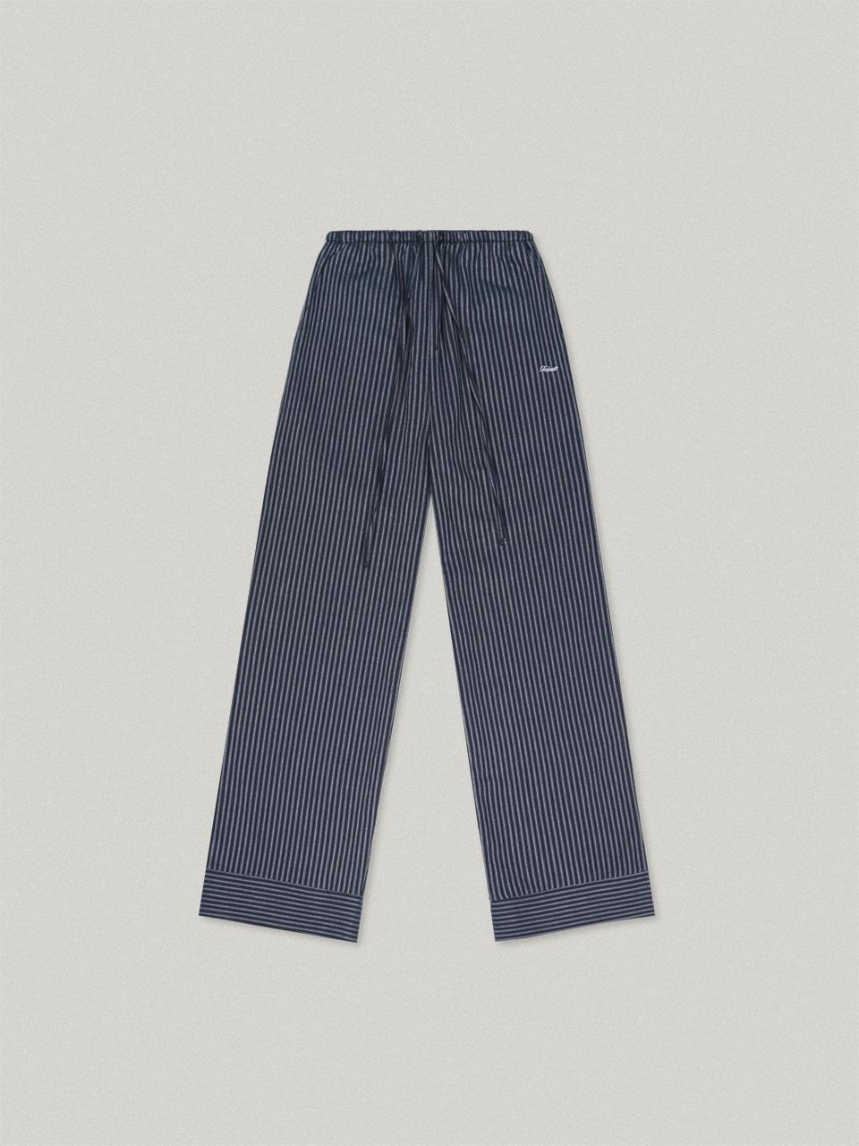 Comodas Stripe Pants - Navy코모다스 스트라이프 팬츠