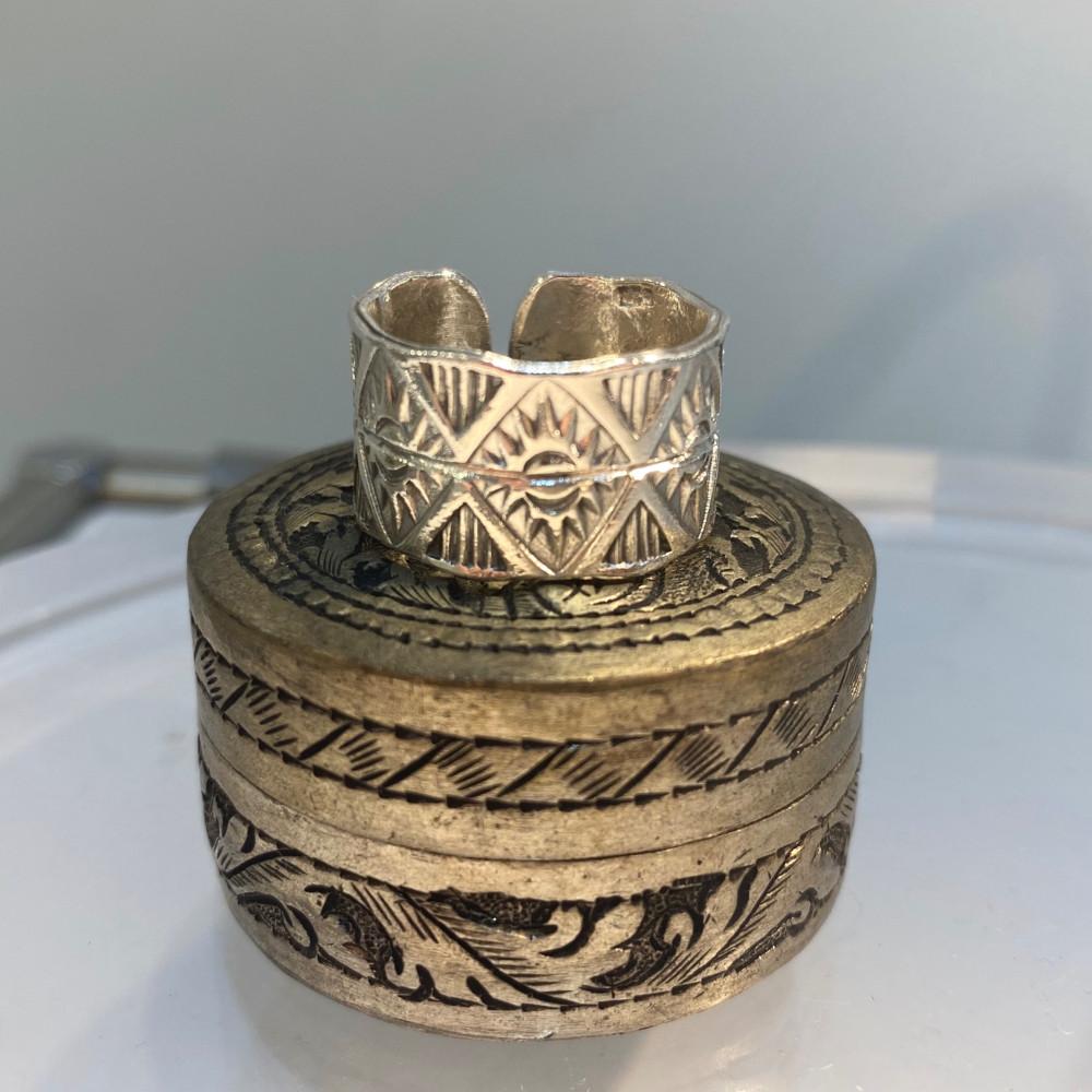 에스닉 925실버 통반지