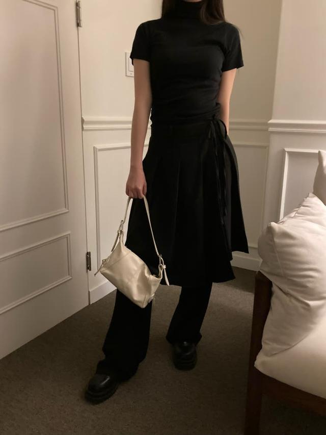 Andy pleats wrap skirt (2color)