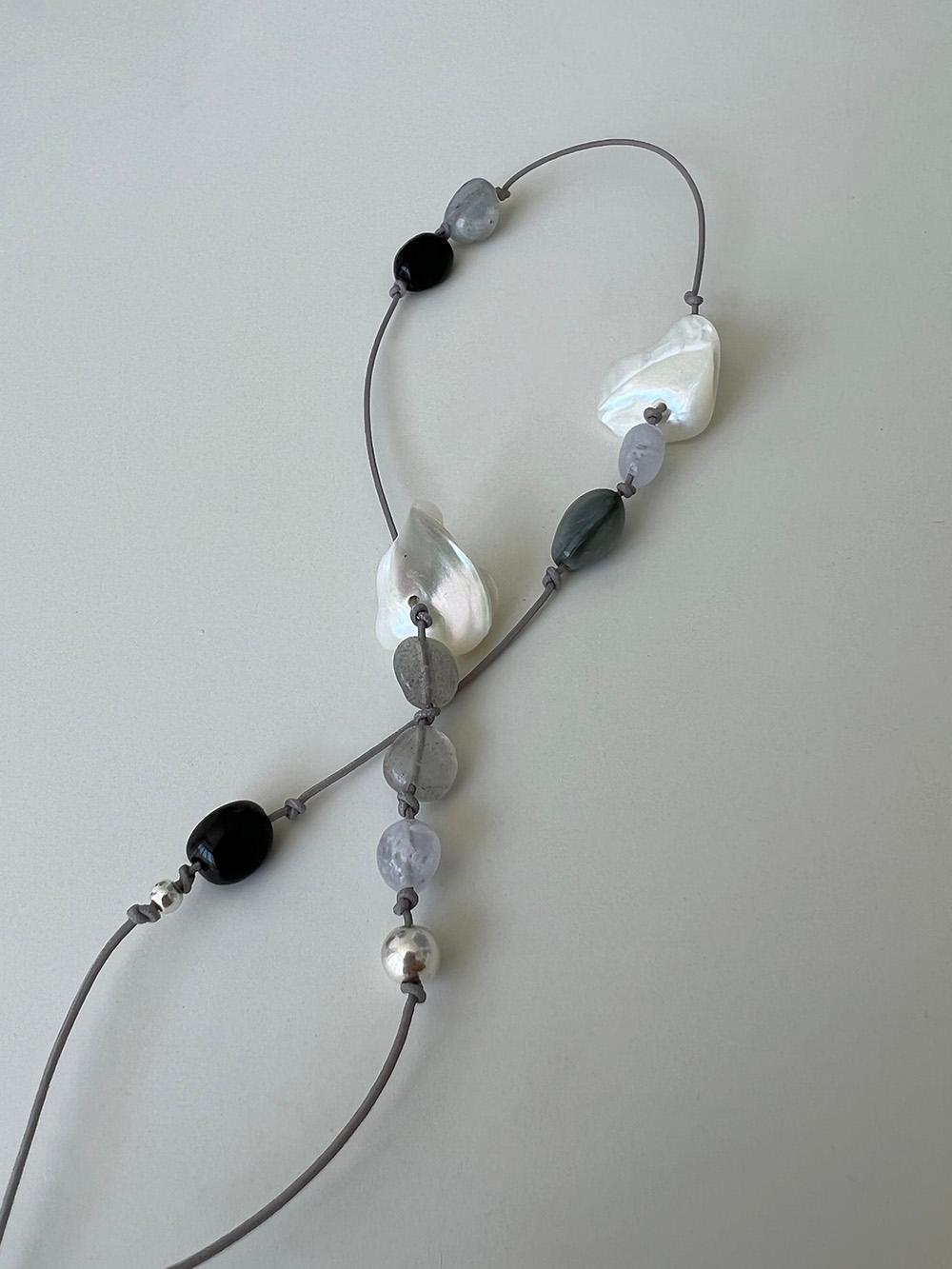 [Hand made] Ethnic stone necklace