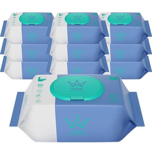 킹물티슈 소프트터치 저자극 비데물티슈 캡형, 60g, 82매, 10개 - 비데티슈 | 쿠팡