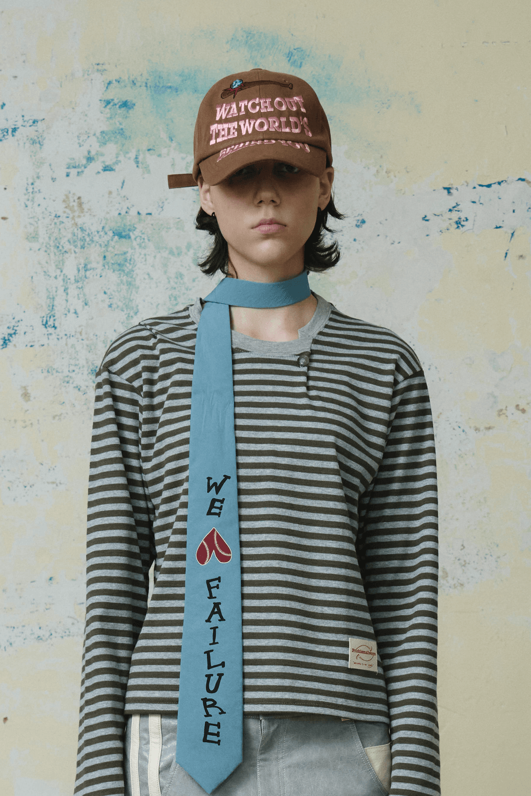 WE LOVE FAILURE NYLON TIE (BLUE)
