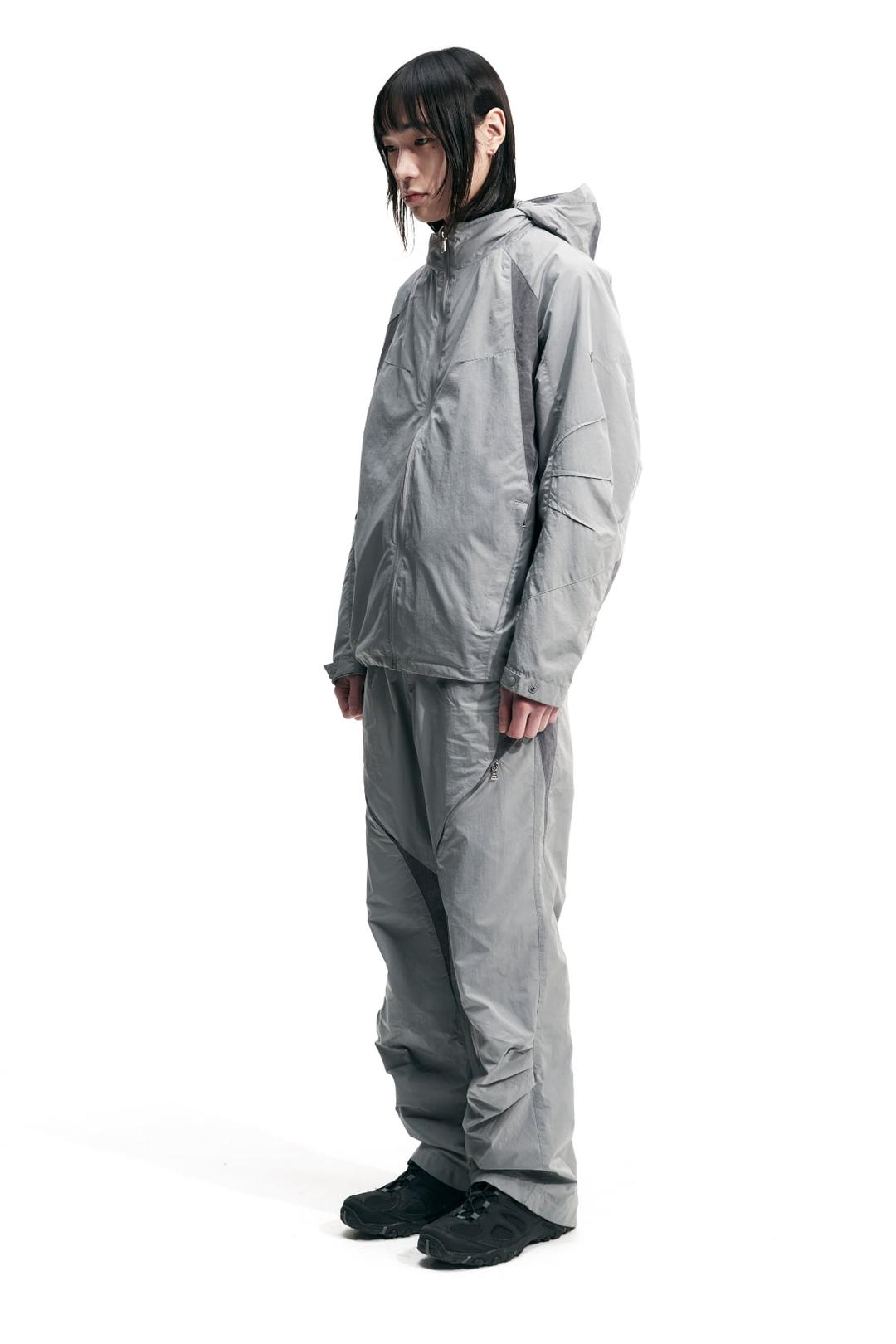 SPLIT ZIPPER WINDBREAKER (GREY)