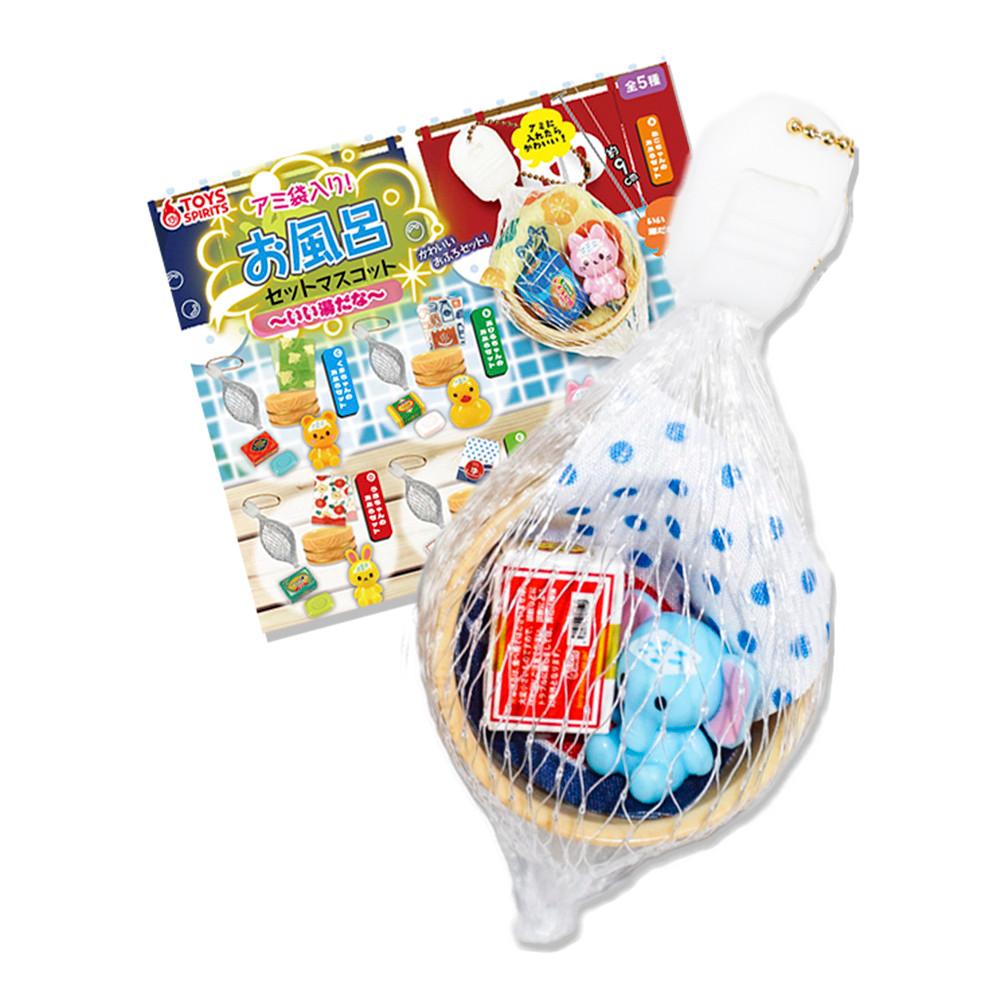 토이즈 스피릿츠 가챠 애니멀의 목욕시간 마스코트 키홀더 코끼리