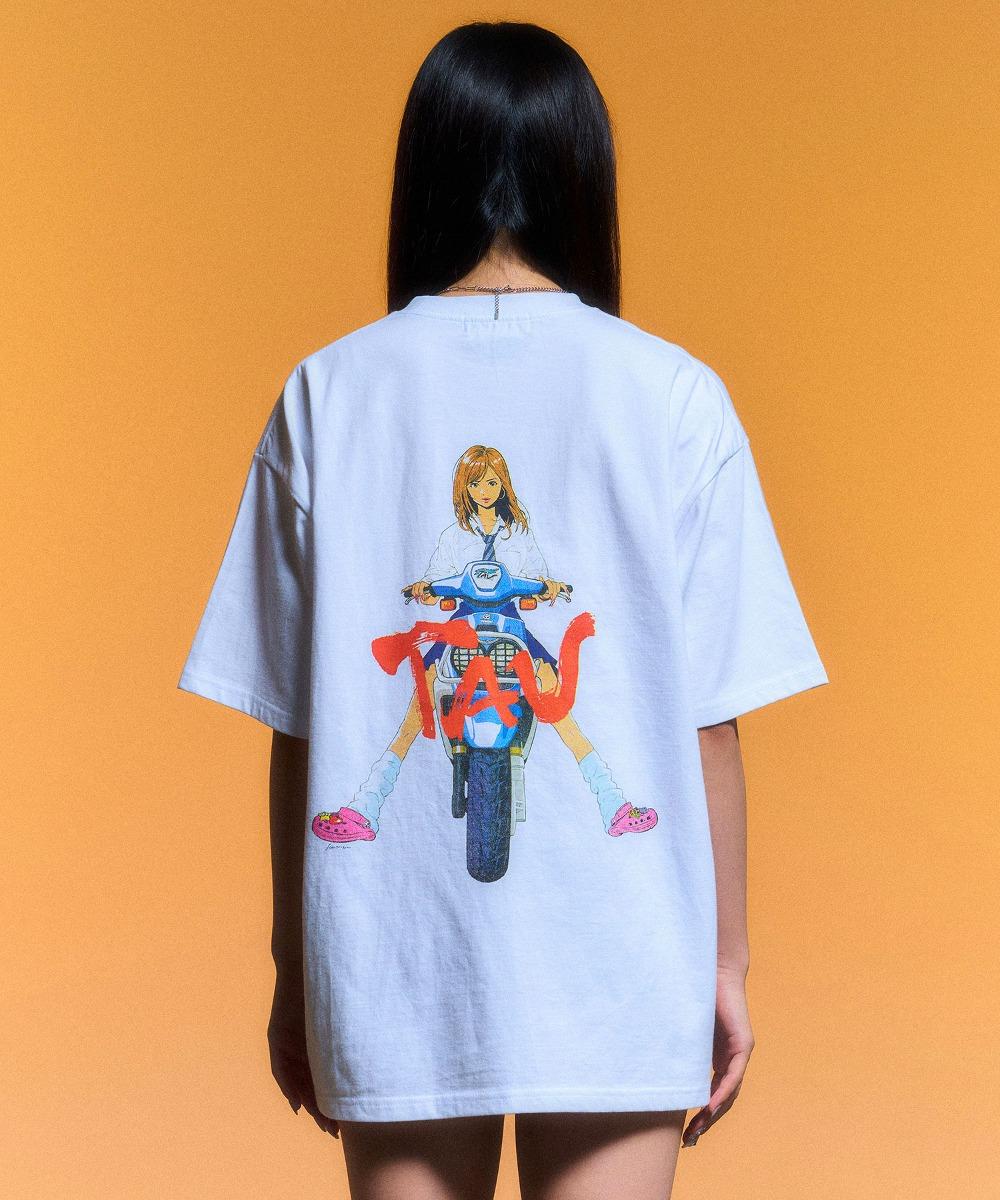 TAU SCOOTER T SHIRT_WHITE