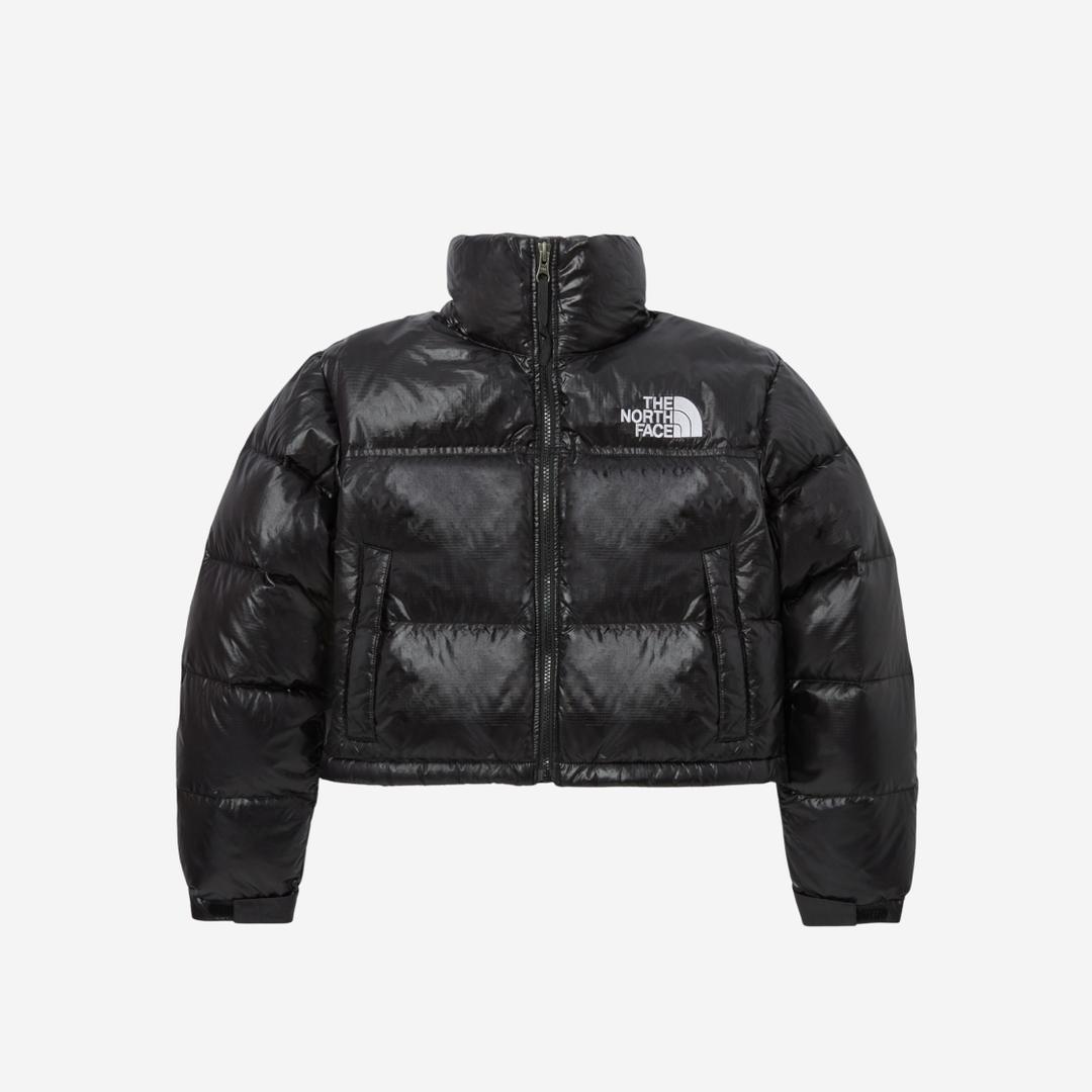 (W) The North Face White Label Nuptse Short Jacket Black