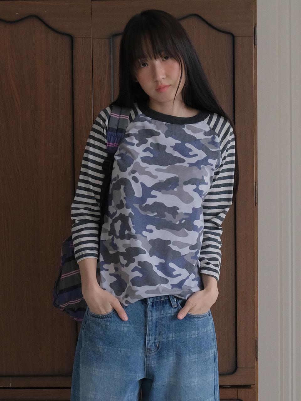 Military candy pop tee_charcoal