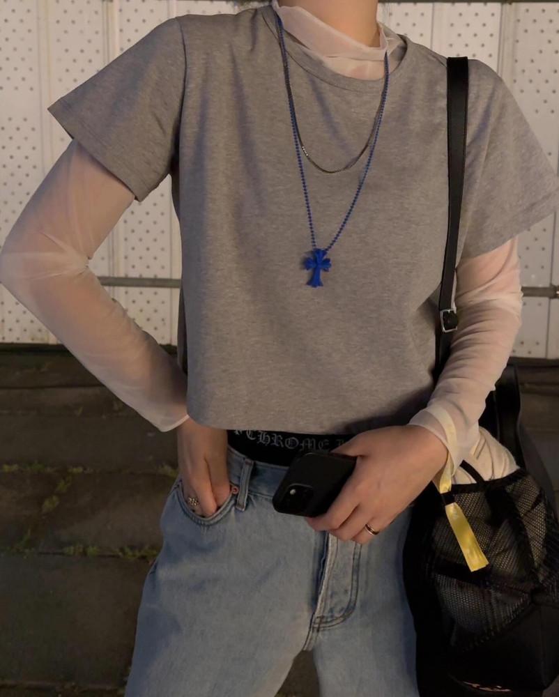 Gigi see-through t-shirt / 기기 시스루 티셔츠