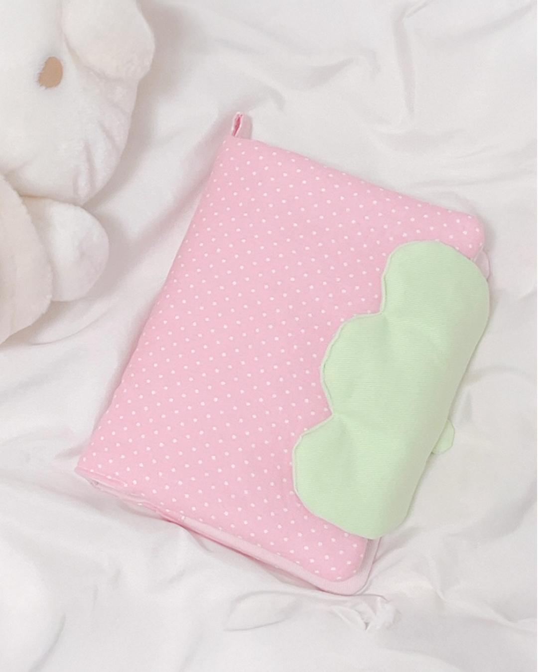 도트 딸기 다이어리 커버 A6 & 여권 커버