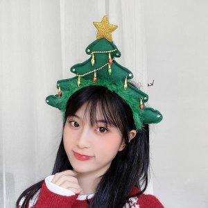크리스마스 트리 머리띠 산타 파티용품 장식