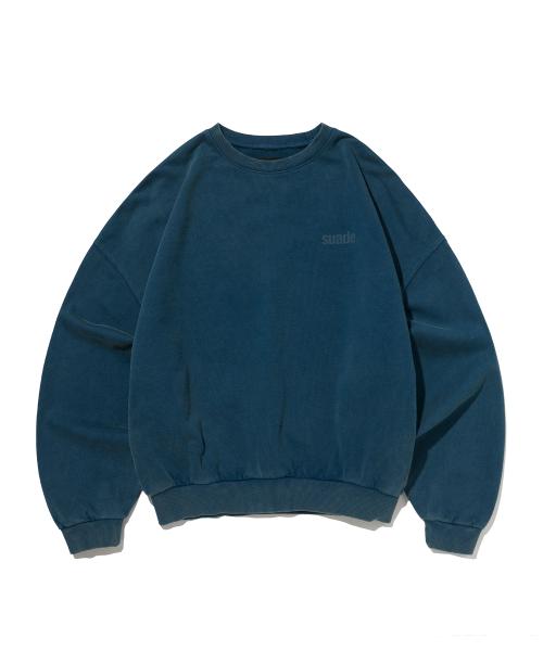 CROPPED WASHED CREWNECK [DEEP GREEN]